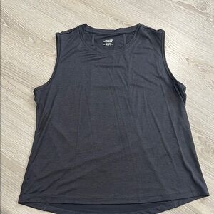 Sleeveless Charcoal Muscle Tee